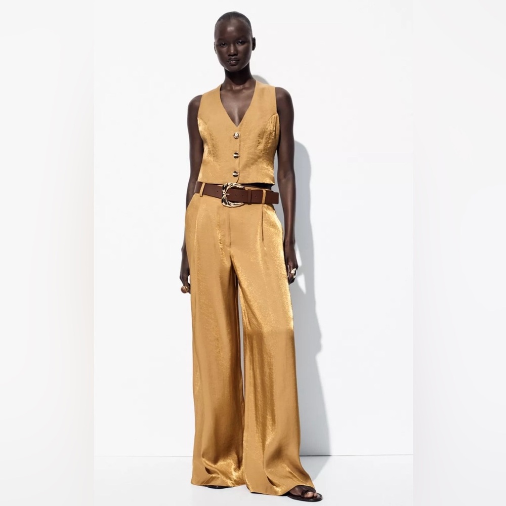 Zara Gold Women's Pantsuit